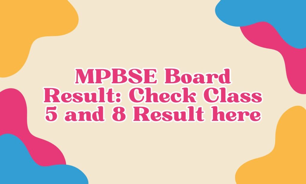 MPBSE Board Result